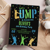 ジャンプバースデーパーティー招待バウンスハウスパーティー 招待状