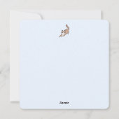 ジャンプパージャンプよくはしゃぐ:おもしろいアートと猫デザイン シーズンカード (裏面)