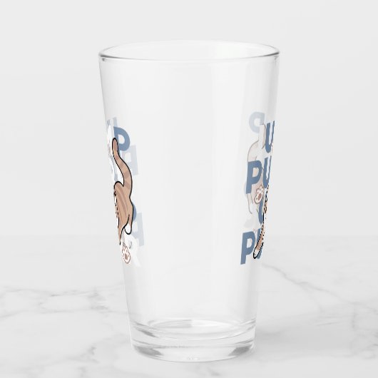 ジャンプパージャンプよくはしゃぐ:おもしろいアートと猫デザイン タンブラーグラス (右)