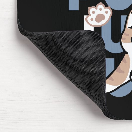 ジャンプパージャンプよくはしゃぐ:おもしろいアートと猫デザイン マウスパッド (コーナー)