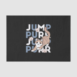 ジャンプパージャンプよくはしゃぐ:おもしろいアートと猫デザイン 薄葉紙