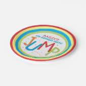 ジャンプパーティートランポリンバースデーパーティ紙プレート ペーパープレート (アングル)