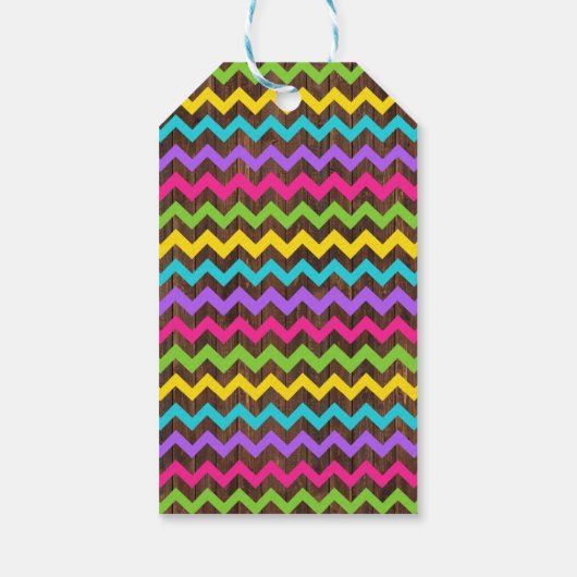 ジャンプパーティーバウンスピンクティール(緑がかった色)紫メッセージカード ギフトタグ (裏面)