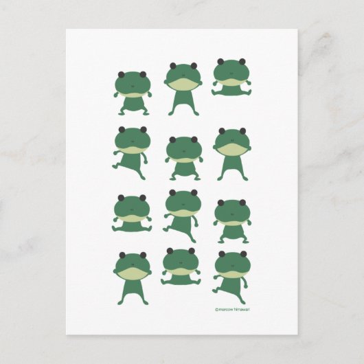 ジャンプフロッグ ポストカード (正面)