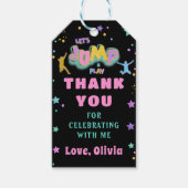 ジャンププレイ誕生日ジャンプトランポリンパーティーありがとう ギフトタグ (正面)