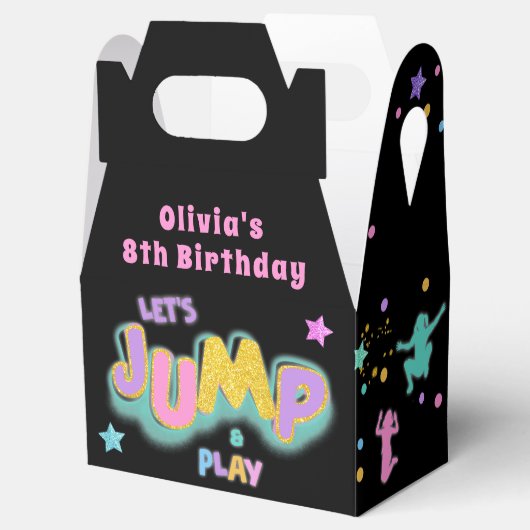 ジャンププレイ誕生日ジャンプトランポリンパーティー特典ボックス フェイバーボックス (オープン)