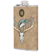 ジャンプベース大型ラックディアースカル フラスク (左)