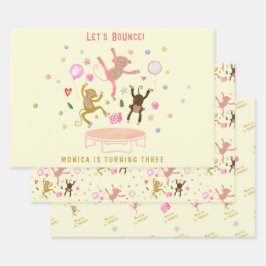 ジャンプモンキーズ子供の誕生日 ラッピングペーパーシート