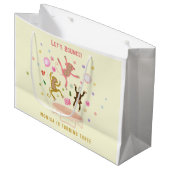 ジャンプモンキーズ子供の誕生日 ラージペーパーバッグ (正面アングル)