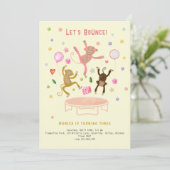 ジャンプモンキーズ子供の誕生日 招待状 (スタンド正面)