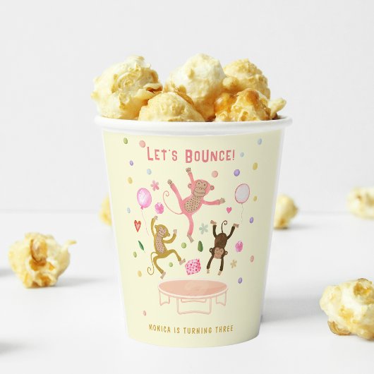 ジャンプモンキーズ子供の誕生日 紙コップ