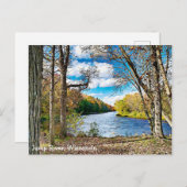 ジャンプリバーウィスコンシン風光明媚なビューポストカード ポストカード (正面/裏面)