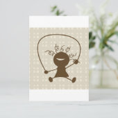 ジャンプロープの女の子招待状 招待状 (スタンド正面)