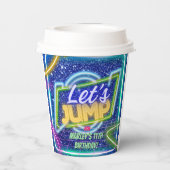 ジャンプーパーティーバウンスネオントランポリン公園 紙コップ (裏面)
