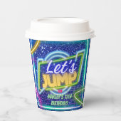 ジャンプーパーティーバウンスネオントランポリン公園 紙コップ (正面)