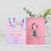 ジャンプ写真招待状 招待状 (スタンド正面)