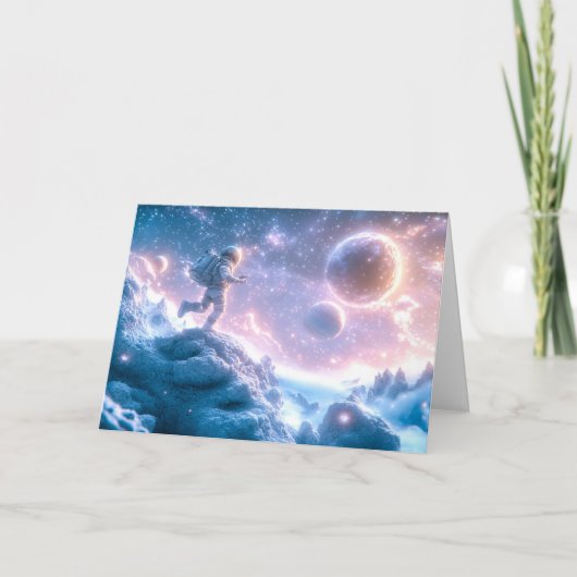 ジャンプ宇宙飛行士 ノートカード (正面)