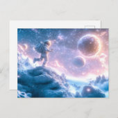 ジャンプ宇宙飛行士 ポストカード (正面/裏面)