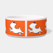ジャンプ犬パターンペットボウル ボウル (裏面)