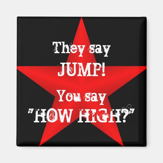 ジャンプ磁石を言う マグネット (正面)