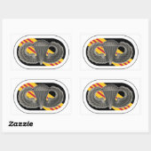 ジャンプ翼/楕円5番目の特殊部隊グループステッカー 長方形シール (シート)