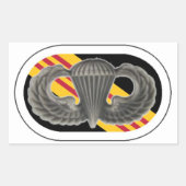 ジャンプ翼/楕円5番目の特殊部隊グループステッカー 長方形シール (正面)