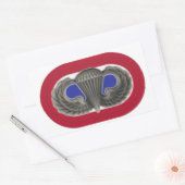 ジャンプ翼/楕円82D空中ステッカー 長方形シール (封筒)