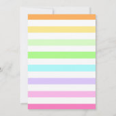 ジャンプ誕生日パーティーの女の子、トランポリンパーティー 招待状 (裏面)