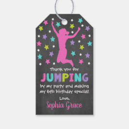 ジャンプ誕生日パーティーメッセージカード、ガールギフトラベル ギフトタグ