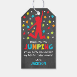 ジャンプ誕生日パーティーメッセージカード、キッズギフトラベル ギフトタグ