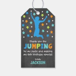 ジャンプ誕生日パーティーメッセージカード、少年 ギフトタグ
