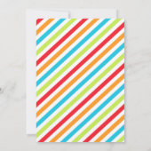 ジャンプ誕生日招待状トランポリンバウンスハウス 招待状 (裏面)