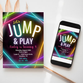 ジャンプ誕生日招待状 |ジャンプパーティー 招待状