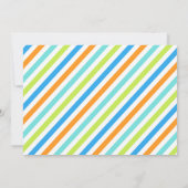 ジャンプ誕生日招待状、トランポリンバウンスハウス 招待状 (裏面)