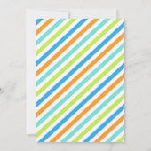 ジャンプ誕生日招待状、トランポリンバウンスハウス  招待状 (裏面)