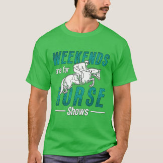 ジャンプ週末を表示する馬のために表示ジャンパーg tシャツ