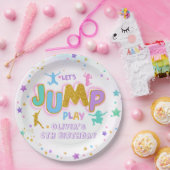 ジャンプ遊誕生日ジャンプトランポリン紙プレート ペーパープレート (パーティー)