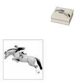 ジャンプ馬のスタンプを表示 ラバースタンプ (押印)