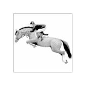 ジャンプ馬のスタンプを表示 ラバースタンプ (インプリント)