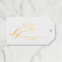 ジャンプ馬 |乗馬 馬のトレーナー|馬のトレーナー ギフトタグ