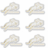 ジャンプ馬 |乗馬 馬のトレーナー|馬のトレーナー シール (正面)