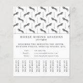 ジャンプ馬 |乗馬 馬のトレーナー|馬のトレーナー チラシ (正面)