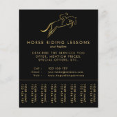 ジャンプ馬 |乗馬 馬のトレーナー|馬のトレーナー チラシ (正面)