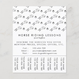 ジャンプ馬 |乗馬 馬のトレーナー|馬のトレーナー チラシ