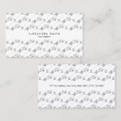 ジャンプ馬 |乗馬 馬のトレーナー|馬のトレーナー 名刺 (正面/裏面)