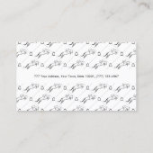 ジャンプ馬 |乗馬 馬のトレーナー|馬のトレーナー 名刺 (裏面)