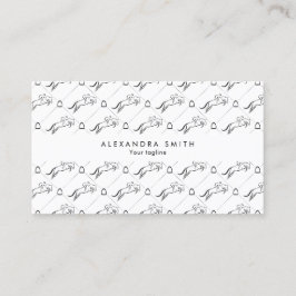 ジャンプ馬 |乗馬 馬のトレーナー|馬のトレーナー 名刺