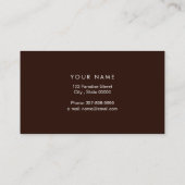 ジャンプ馬 |乗馬 馬のトレーナー|馬のトレーナー 名刺 (裏面)