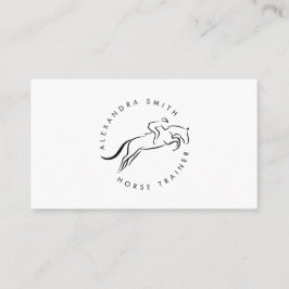 ジャンプ馬 |乗馬 馬のトレーナー|馬のトレーナー 名刺