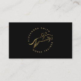 ジャンプ馬 |乗馬 馬のトレーナー|馬のトレーナー 名刺